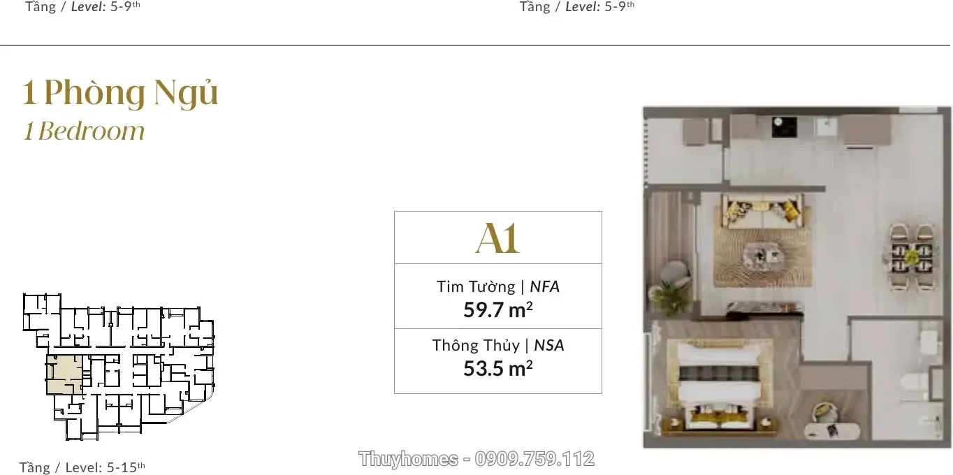 Mặt bằng A1 - The Westique Residences