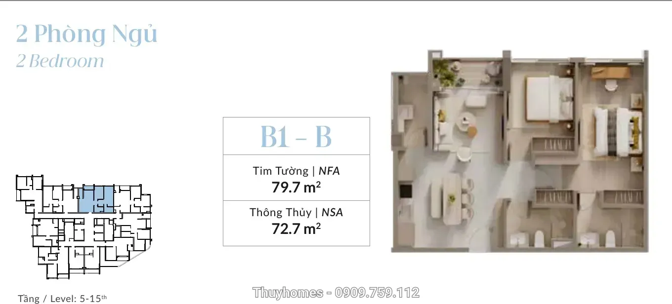 Mặt bằng B1-B - The Westique Residences