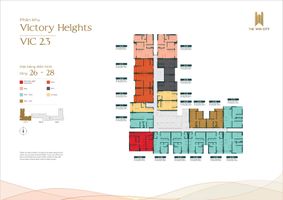 Mặt bằng Căn hộ 3PN / Dual Key - The Win City